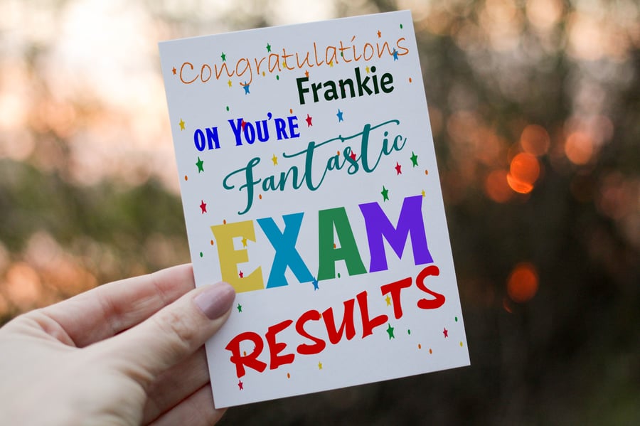 Exam Results Card, You Passed Your Exams Card, Passed Exams Personalised Card