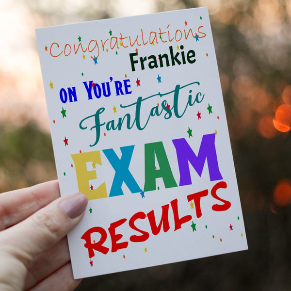 Exam Results Card, You Passed Your Exams Card, Passed Exams Personalised Card