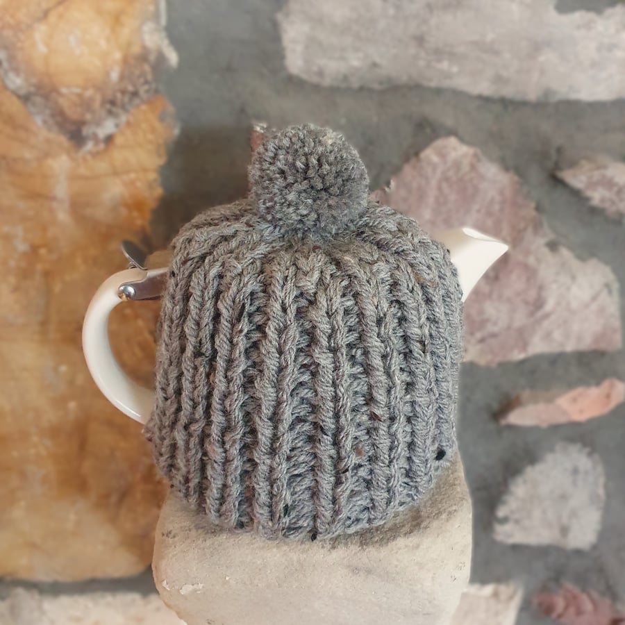 Tea Cosy, Cozy, Tea Pot Cover, Suki, For Life Stump Compatible, Hand Knitted