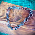 Half Link Bike Chain Bracelet, Unisex, ideal for cyclists and mountain bikers