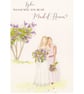 Will you be my bridesmaid, personalised proposal card, handmade, not a print