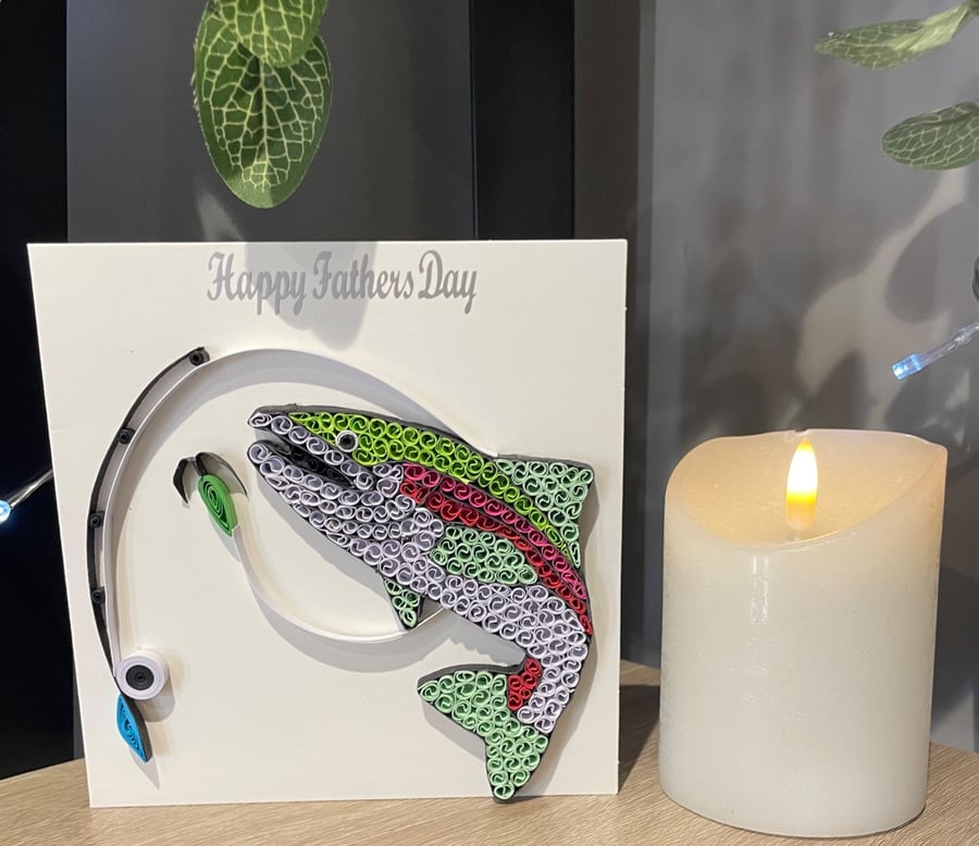 Stunning Handmade Quilled Father's Day Card