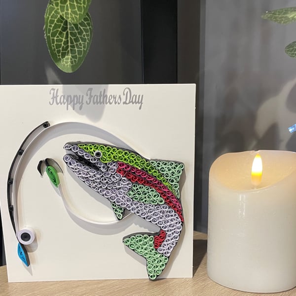 Stunning Handmade Quilled Father's Day Card
