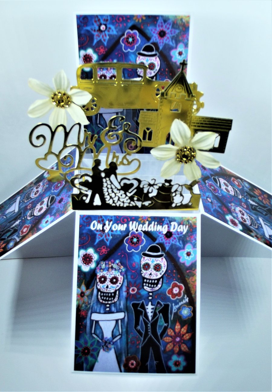 Wedding Card with Sculls