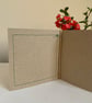 Easter greeting card with purple flowers. Handmade from wool felt. - Image 3