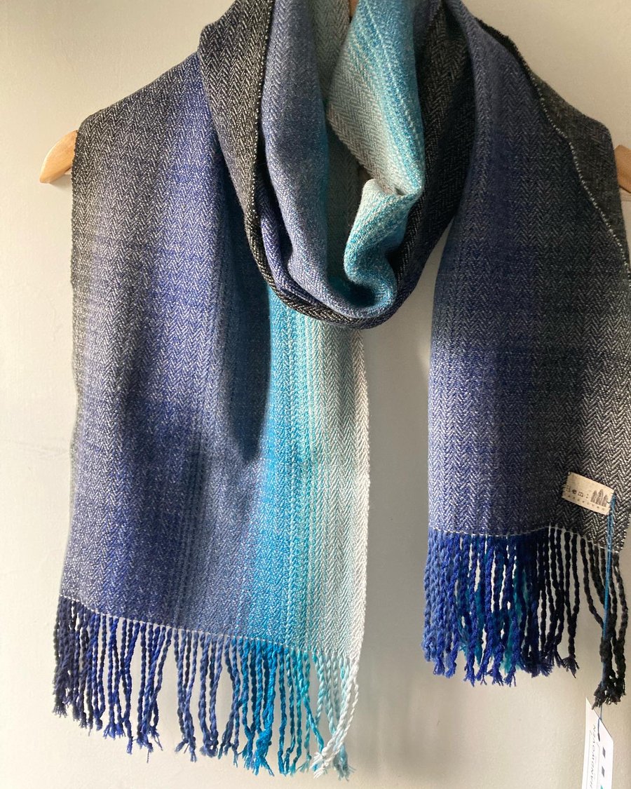 North Sea Merino Handwoven Scarf