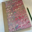 A4 Italian marbled sketchbook