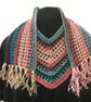 Light and Airy Vee Scarf for Winter Days or Chilly Summer Evenings.