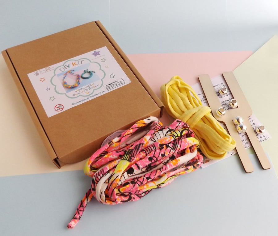 DIY Knit Kit - Make a Chunky Braided Necklace & Bracelet