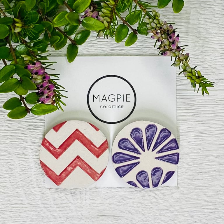 Ceramic fridge magnets