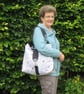 Reversible Black and White Hobo Bag - Image 2