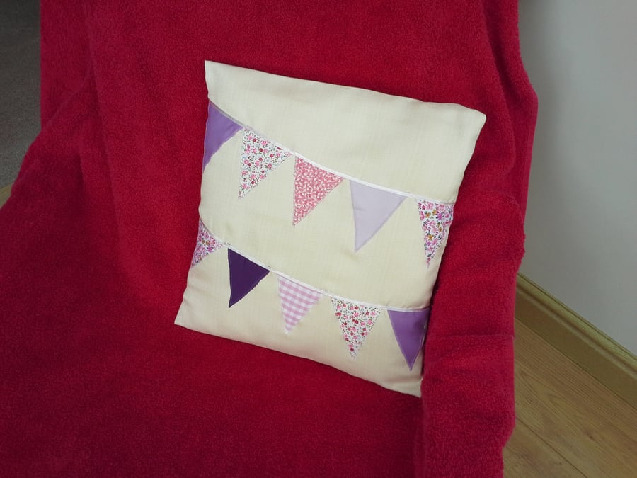 Cushion with Bunting Design