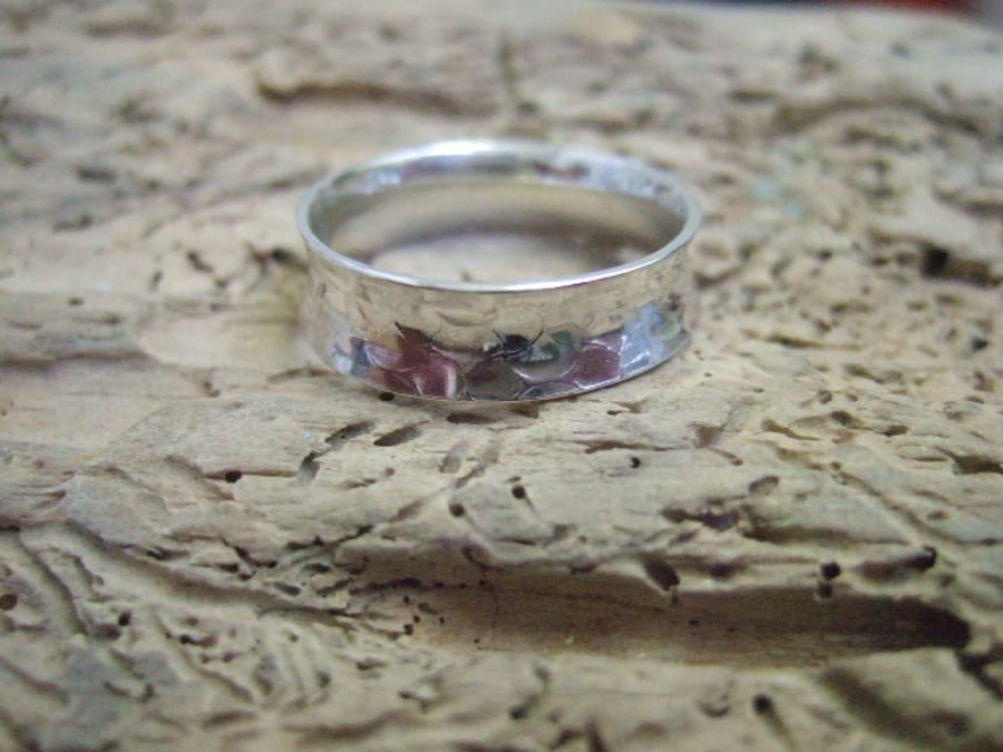 Fluted Sterling Silver Thumb Ring