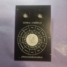 Dainty sterling silver Libra zodiac studs 