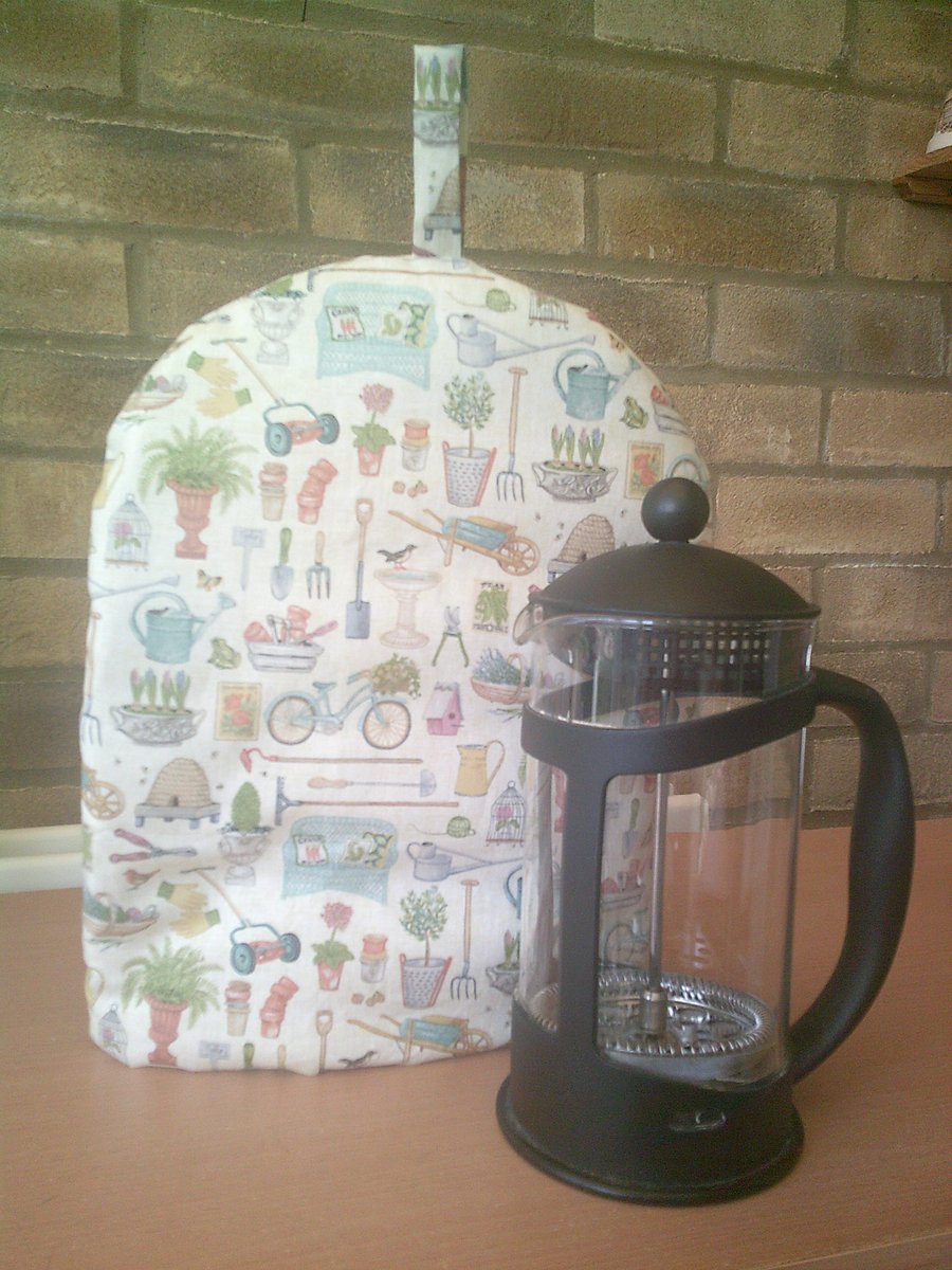 Gardening Themed Large Coffee Pot Cosy