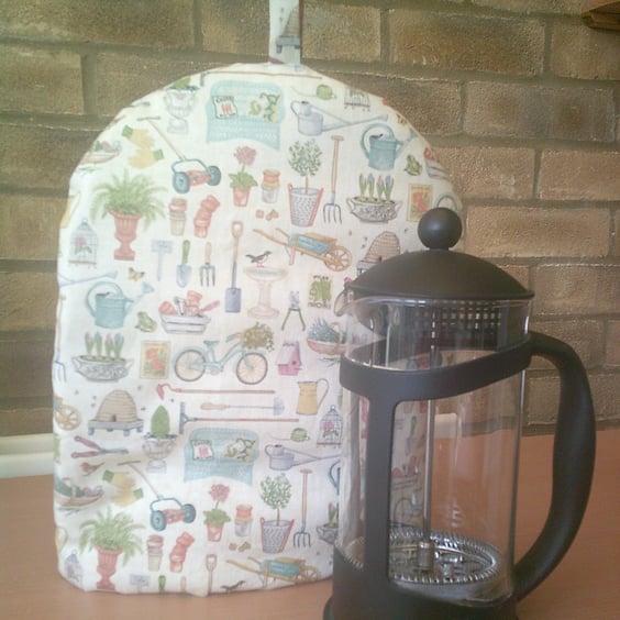 Gardening Themed Large Coffee Pot Cosy