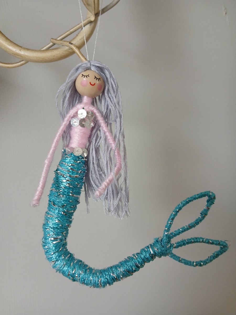 Mermaid  hanging decoration .