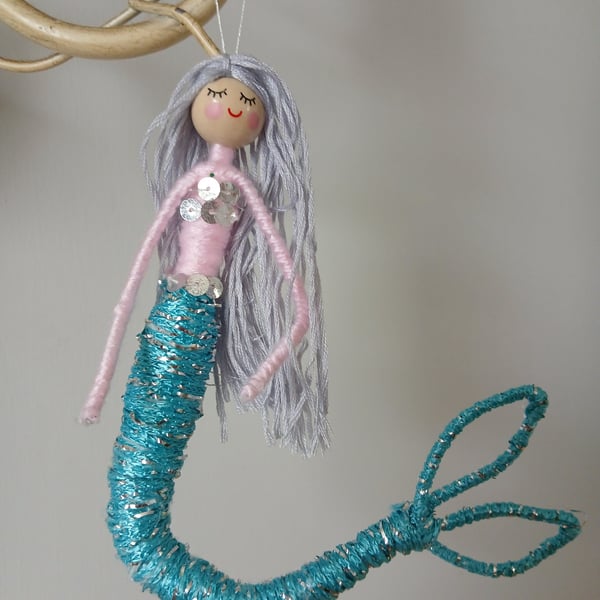 Mermaid  hanging decoration .