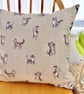 Feature Cushion with Pad: Cats design 17" (43cm), Handmade Throw Pillow - Image 4
