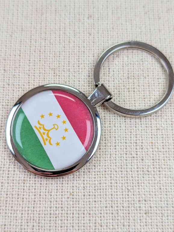 Tajikistan Flag Keyring
