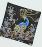 Golden Peacock fabric coasters 108HF - Image 3