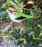Gold Crest- fused glass bird-made to order-british bird- Mothers day gift-gift-G