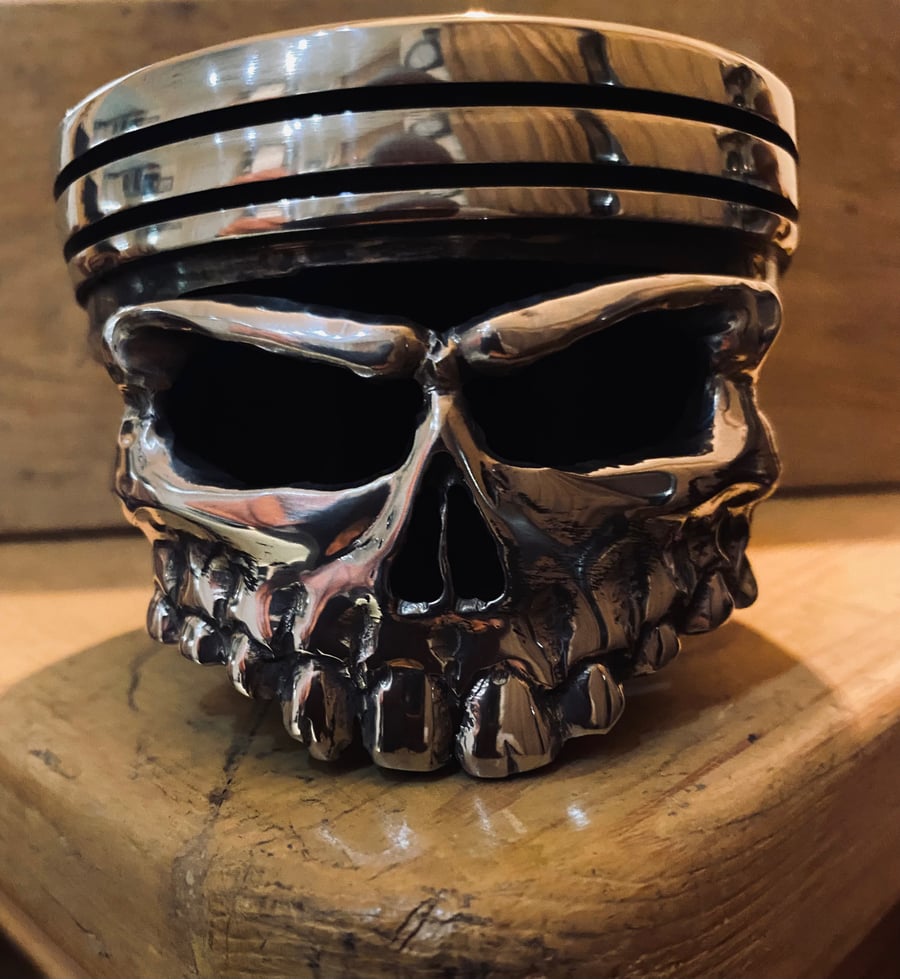 Chevy chevrolet skull piston original steampunk 