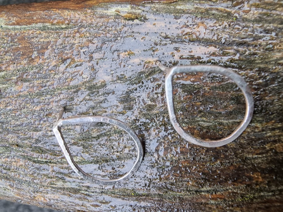 Delicate sterling silver stud earrings 