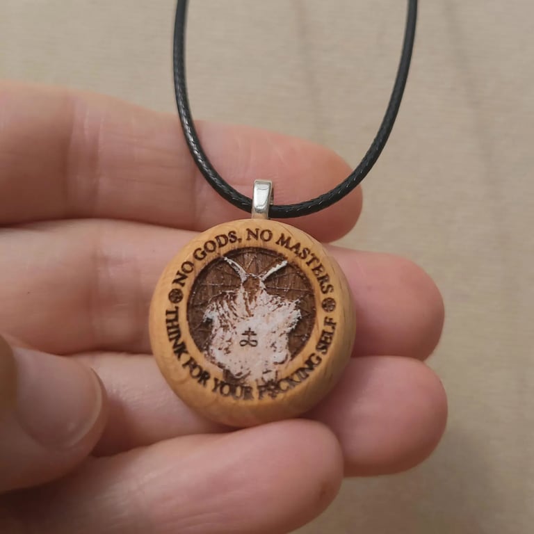 Baphomet Pendant - No Gods No Masters Necklace