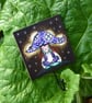 Toadstool pixie girl pyrography decorative hook - Image 4