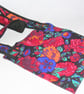 FLORAL shoulder or cross body Bag, small, lightweight, bright jewel colours - Image 4