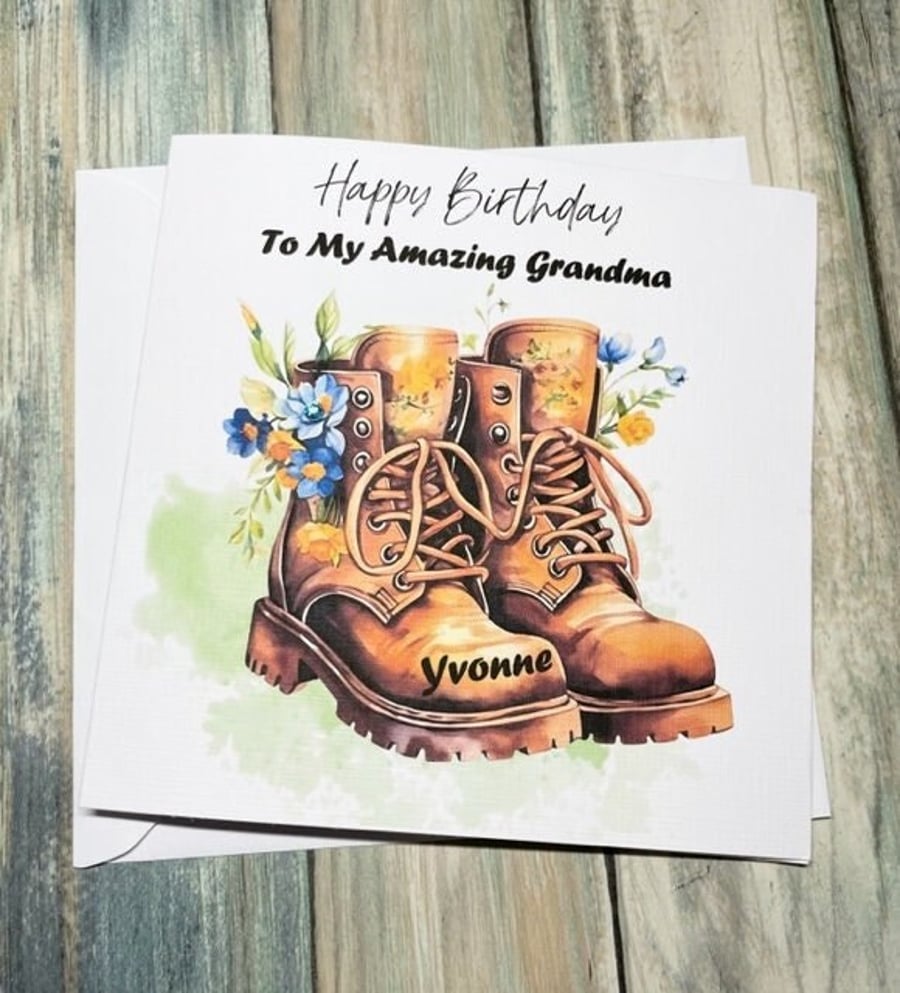 Birthday Card for Mum Grandma Nanna for Her for Him Gardeners Gift 40th 50th etc