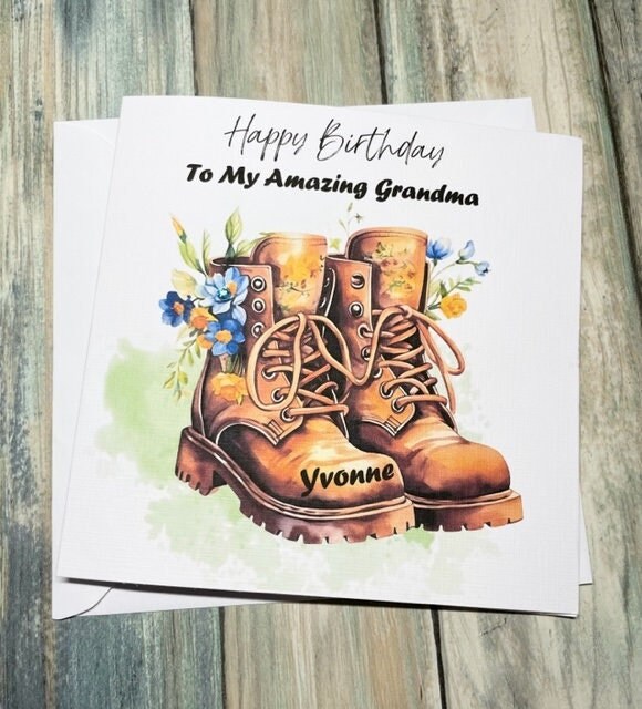 Birthday Card for Mum Grandma Nanna for Her for Him Gardeners Gift 40th 50th etc