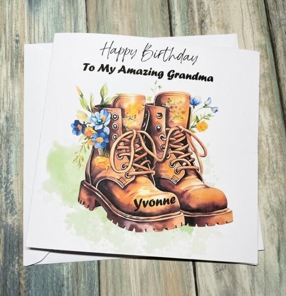 Birthday Card for Mum Grandma Nanna for Her for Him Gardeners Gift 40th 50th etc