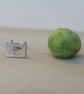 Recycled Sterling Silver Sewing Machine Earrings – Gift For a Sewer - Image 6
