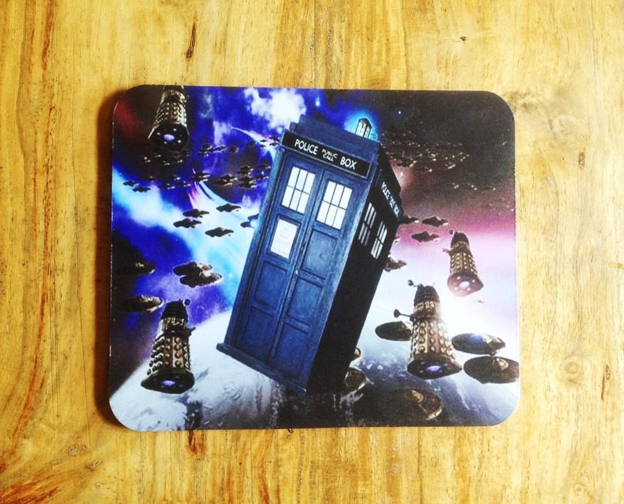 Dr. Who Tardis and Dalek Mousepad