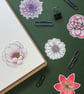 Peony Sticker - Eco Friendly Vinyl Flower Sticker  - Image 3