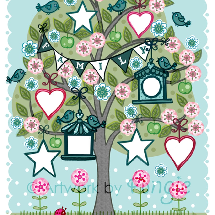 'Family Tree' - A4 Unframed Print