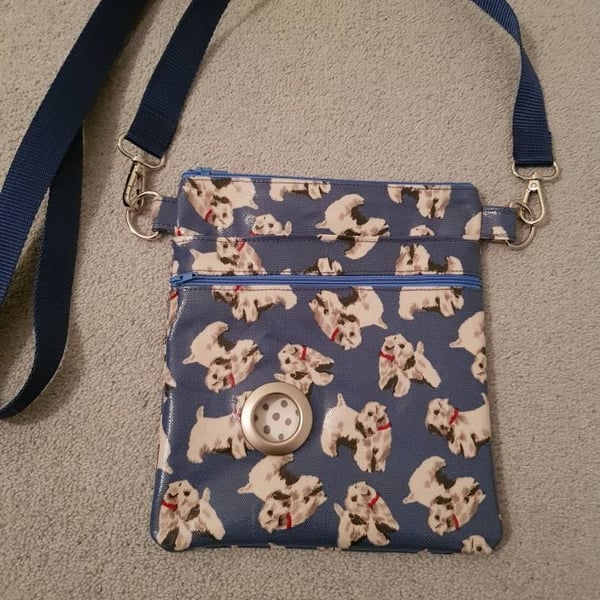 Cath Kidston fabric dog walking bag