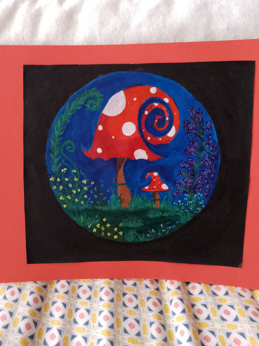 Magical Mushroom painting 