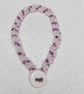 Purple & Silver Lined Seed Bead Spiral Rope Weave Beaded Bracelet - Image 5