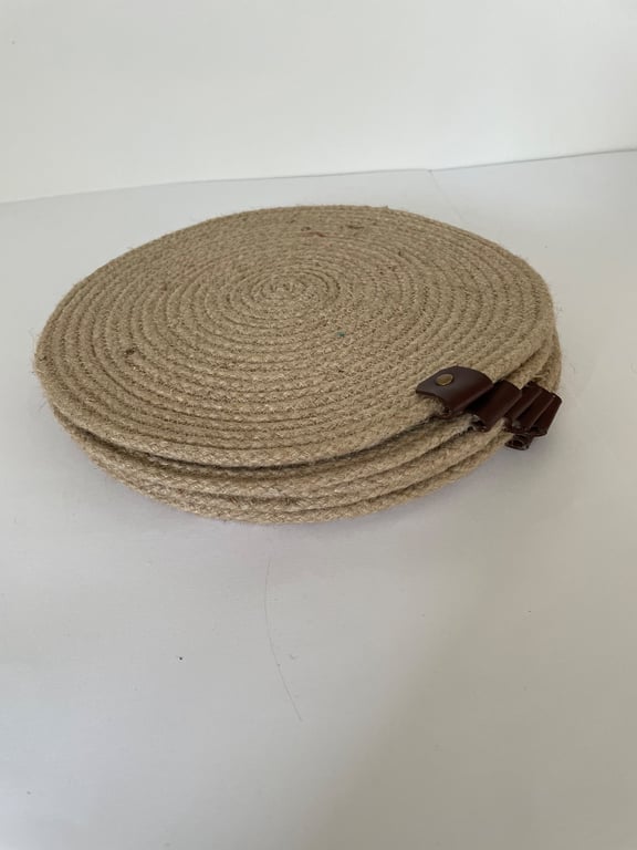 Set of 6 handmade jute placemats