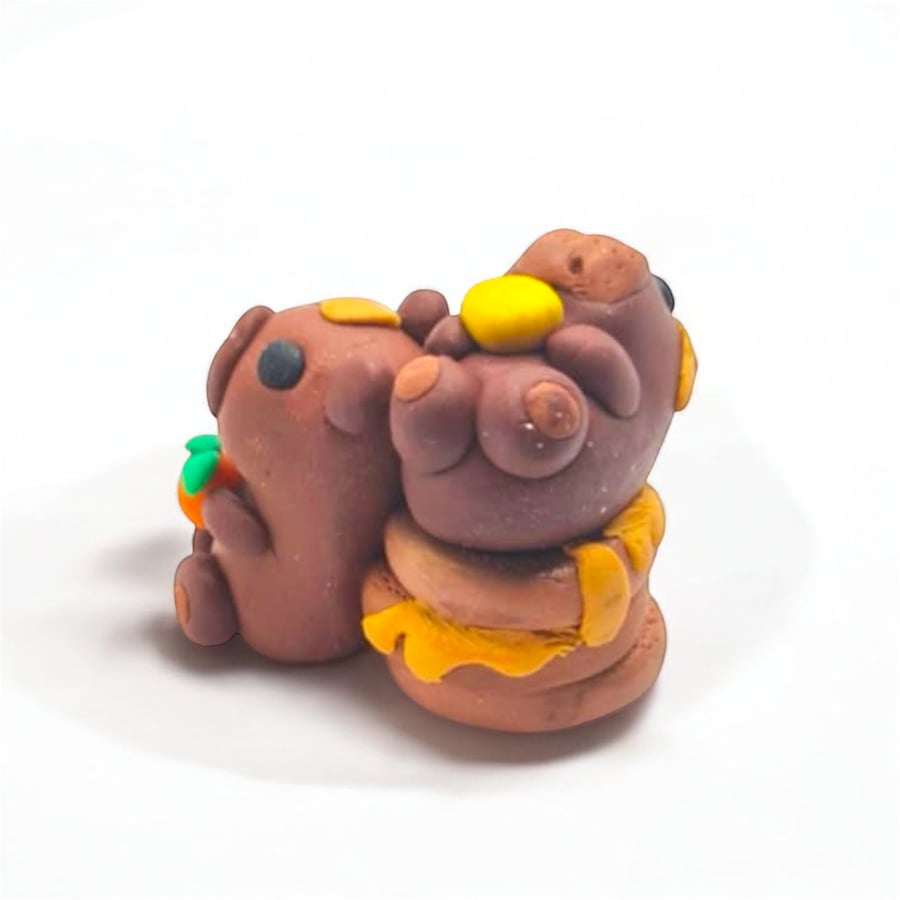 Mini Capybara Sculpt, Cute Tiny Figurine Capyba... - Folksy