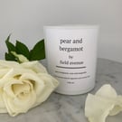 Pear and Bergamot candle - NEW - Summer Collection