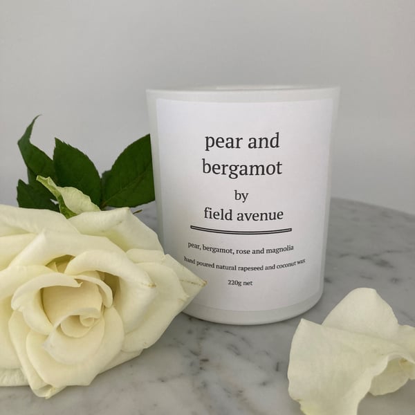 Pear and Bergamot candle - NEW - Summer Collection