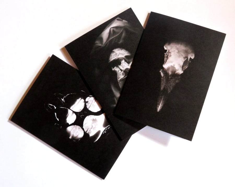 Gothic horror cards, gothic horror illustration prints