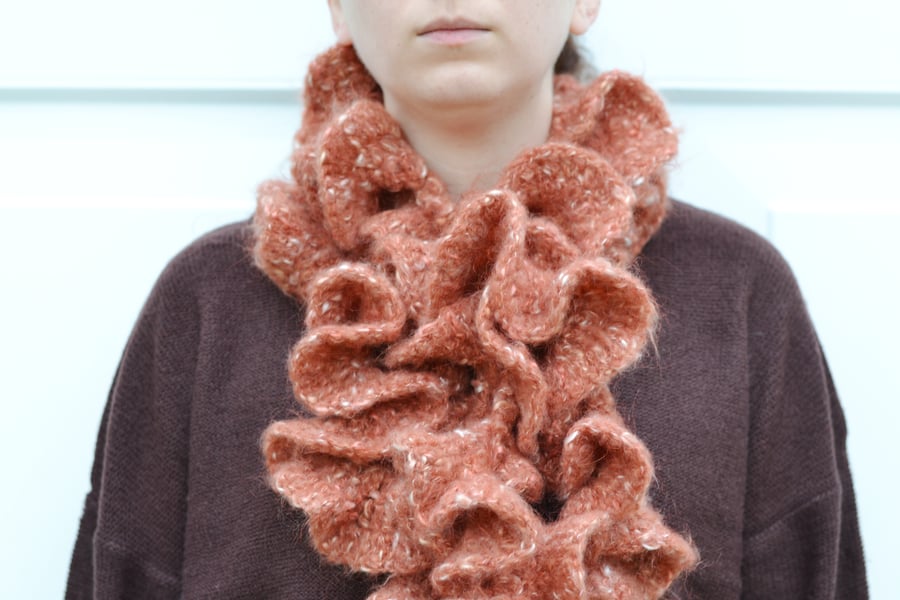 Scarf Long Ruffle Womens 