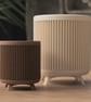 Ribbed Planter with Legs Japandi Scandinavian Minimalist Decor