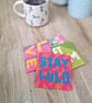 LOVE Needlepoint Coaster Kit – Beginner Modern Tapestry Craft Kit - Image 7