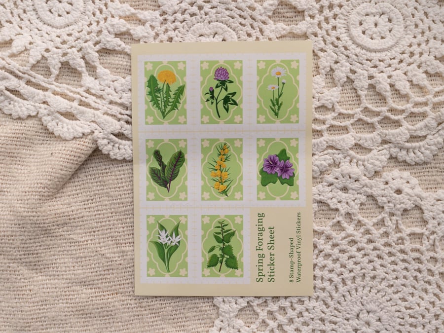 Spring Foraging Sticker Sheet
